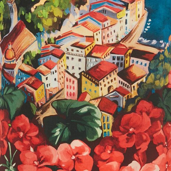 Dolce & Gabbana Multicolor Portofino Print Silk Top M - Picture 4 of 4